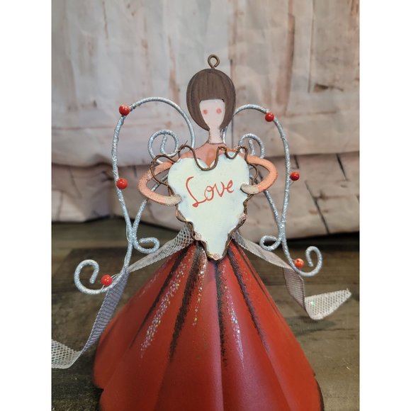 Pilgrim girl flower basket swen pat decor figure fall - Picture 2 of 5